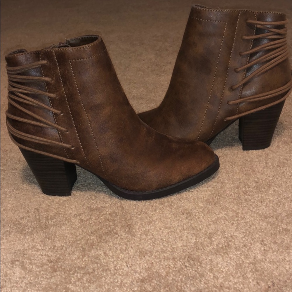 Brown ankle boots